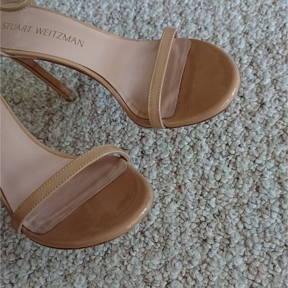 Stuart Weitzman Nudistsong Minimalist Leather Sandals size 36.5 - Picture 13 of 16